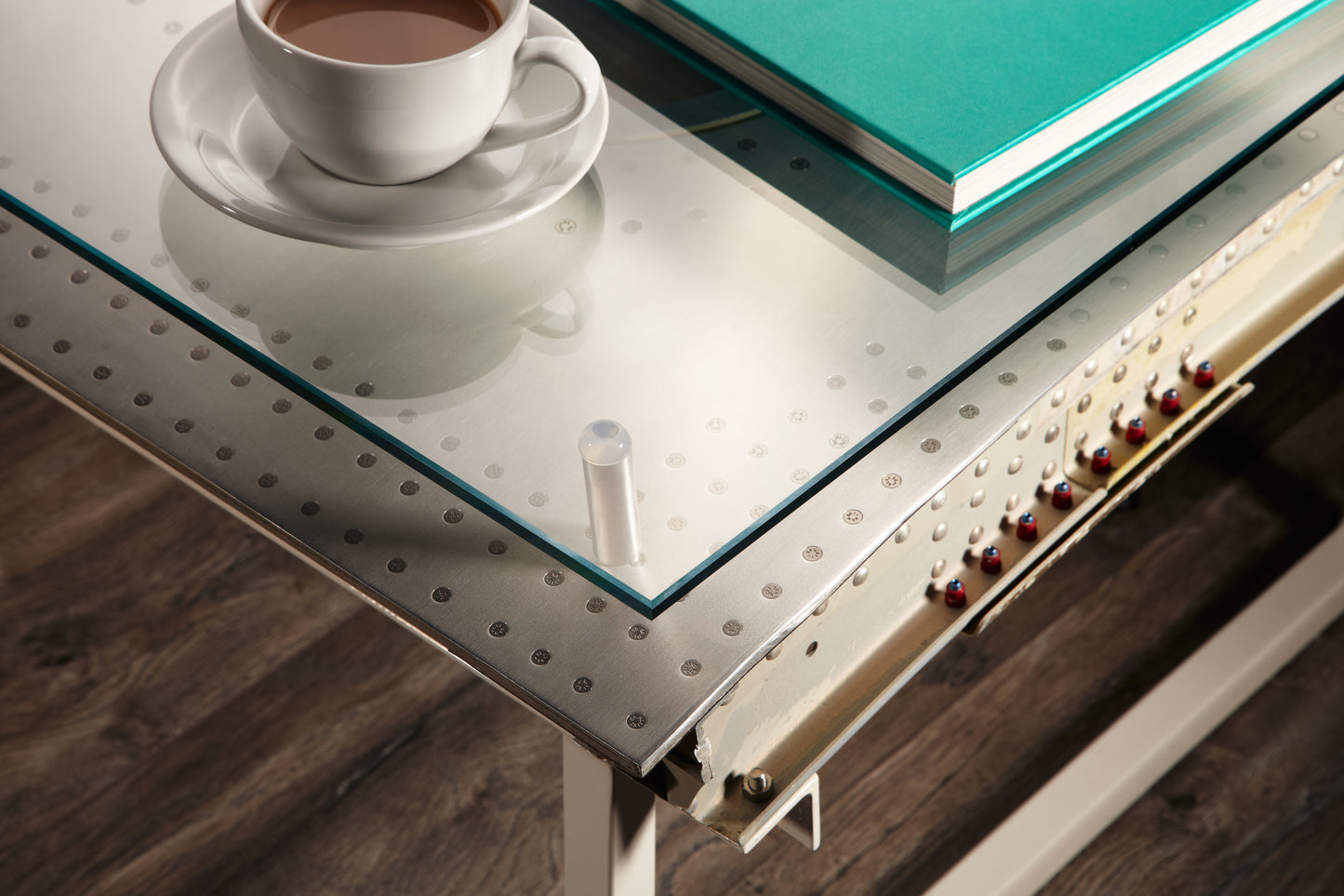 Couchtisch “LAX” – Bordwand - Silber matt gebürstet